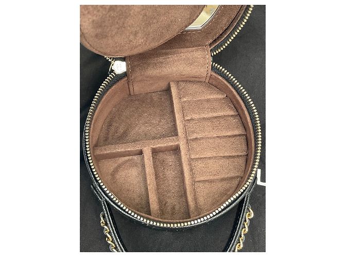 Bolsa de mão Chanel preta em couro de bezerro estilo caixa de joias Multicor - vista 2