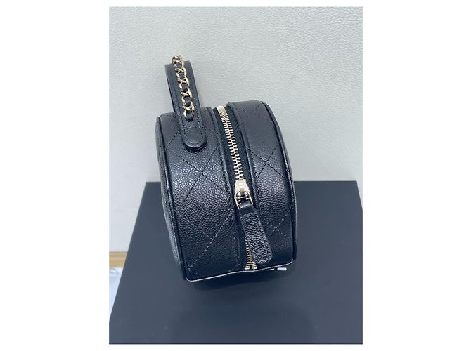 Bolsa de mão Chanel preta em couro de bezerro estilo caixa de joias Multicor - vista 3