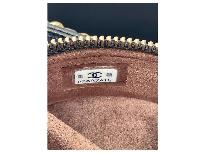 Bolsa de mão Chanel preta em couro de bezerro estilo caixa de joias Multicor - vista 7