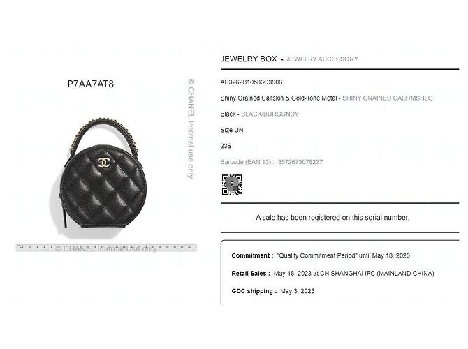 Bolsa de mão Chanel preta em couro de bezerro estilo caixa de joias Multicor - vista 9