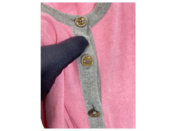 Top Camisola Chanel Rosa de Algodón con Botones Dorados Multicolor - vista 3