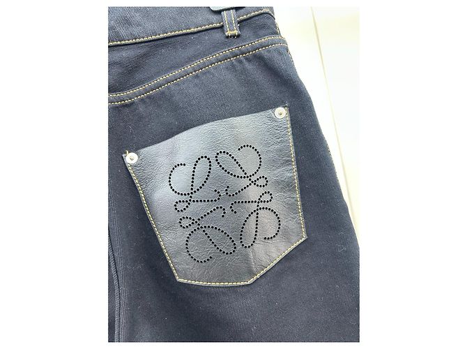 Jeans Loewe Pretos em Denim Multicor - vista 3