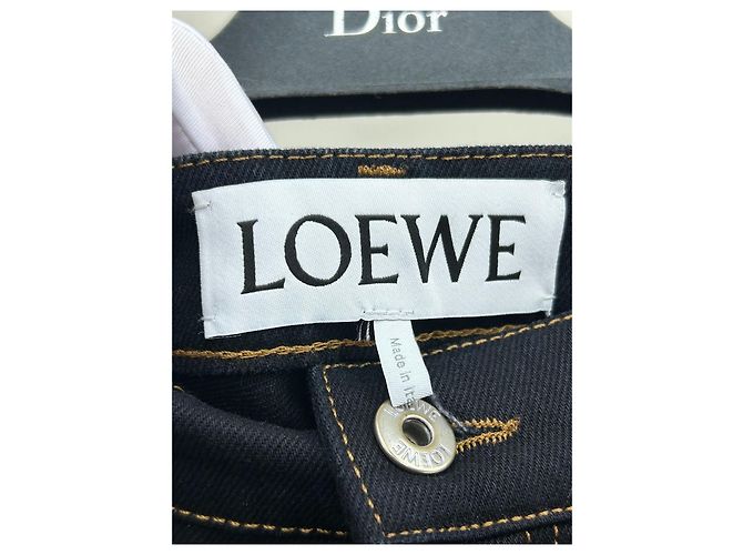 Jeans Loewe Pretos em Denim Multicor - vista 9
