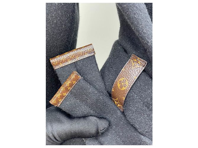 Abrigo Louis Vuitton de lana negro con cuello de piel desmontable Multicolor - vista 3