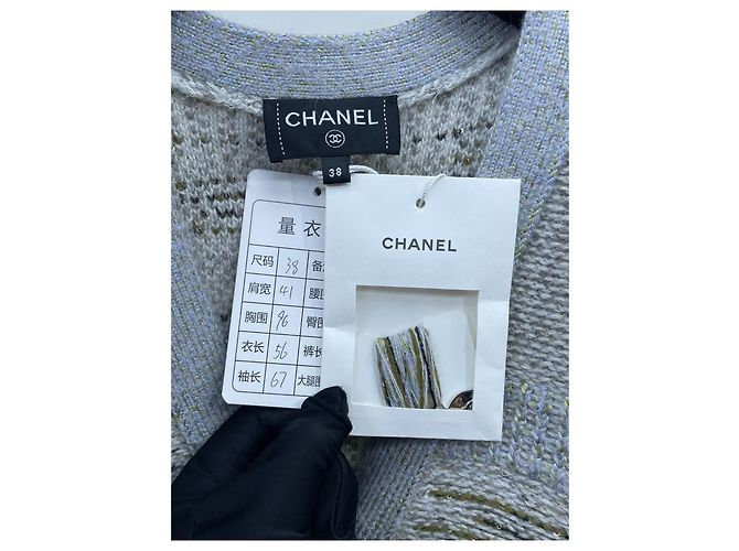 Pull Chanel en cachemire avec sequins collection 25B Multicolore - vue 4