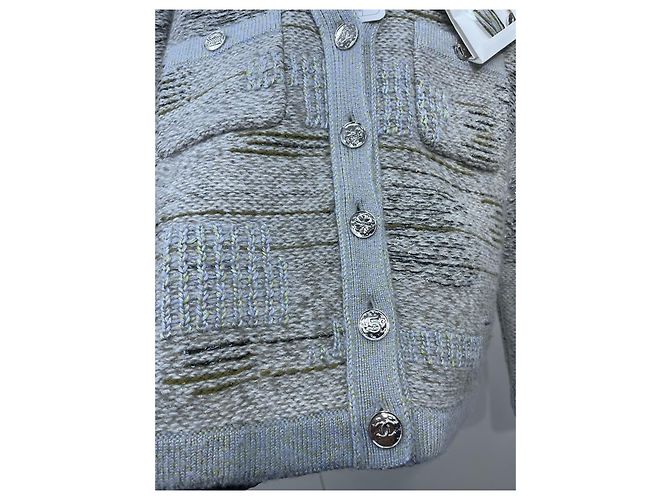 Pull Chanel en cachemire avec sequins collection 25B Multicolore - vue 5