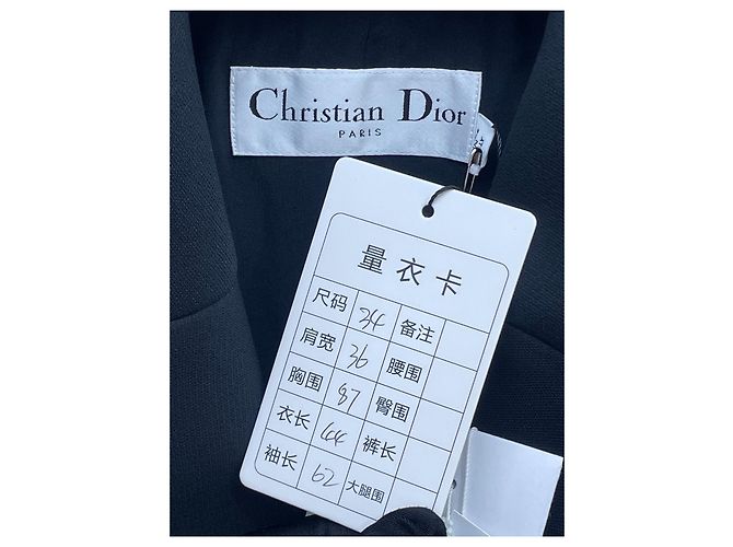 Autre Marque Dior Jacke aus Wolle Navy Größe 34 Mehrfarben - Ansicht 4