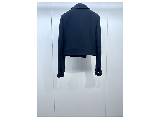 Autre Marque Dior Jacke aus Wolle Navy Größe 34 Mehrfarben - Ansicht 7