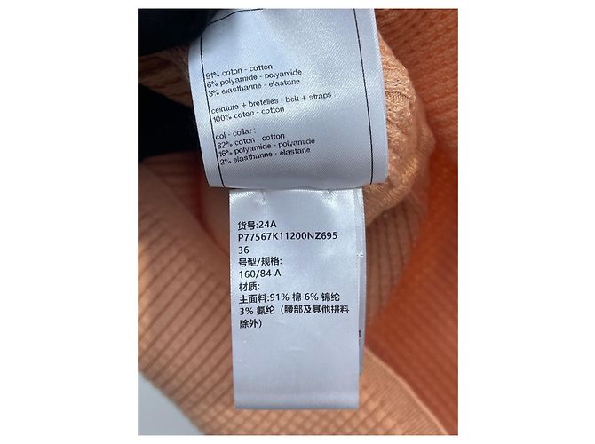 Top de tirantes Chanel rosa de algodón colección 24A talla 36 Multicolor - vista 4