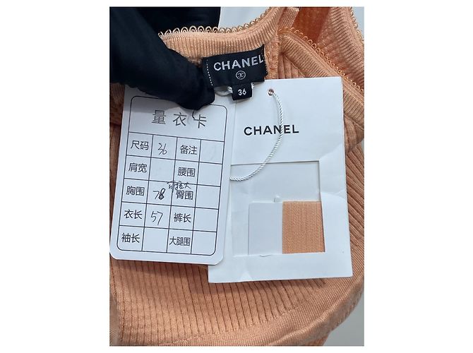 Top de tirantes Chanel rosa de algodón colección 24A talla 36 Multicolor - vista 6