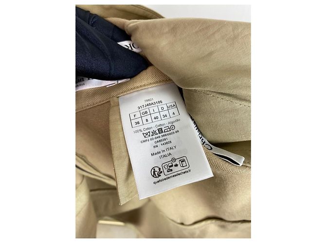 Autre Marque Dior Rock Khaki aus Baumwolle Größe 36 Mehrfarben - Ansicht 4