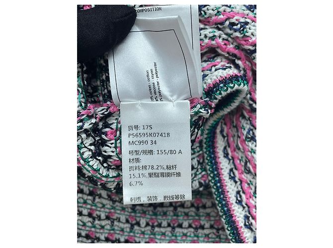 Chanel Malha de Algodão Crochet Multicor - vista 8