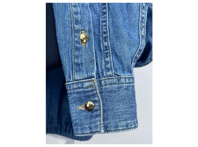 Camicia in denim Céline Blu XS Multicolore - vista 3