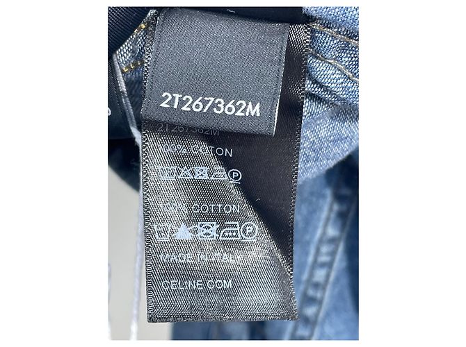 Camicia in denim Céline Blu XS Multicolore - vista 8
