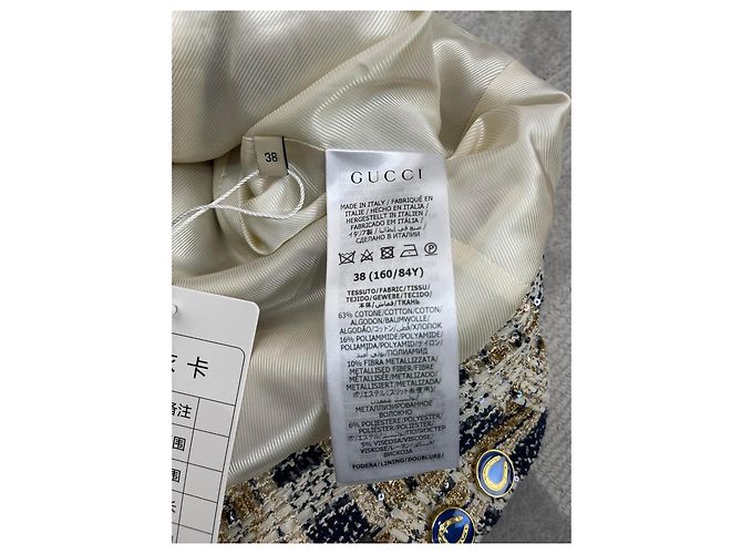 Gucci Tweed Jacke mit Pailletten Mehrfarben - Ansicht 8
