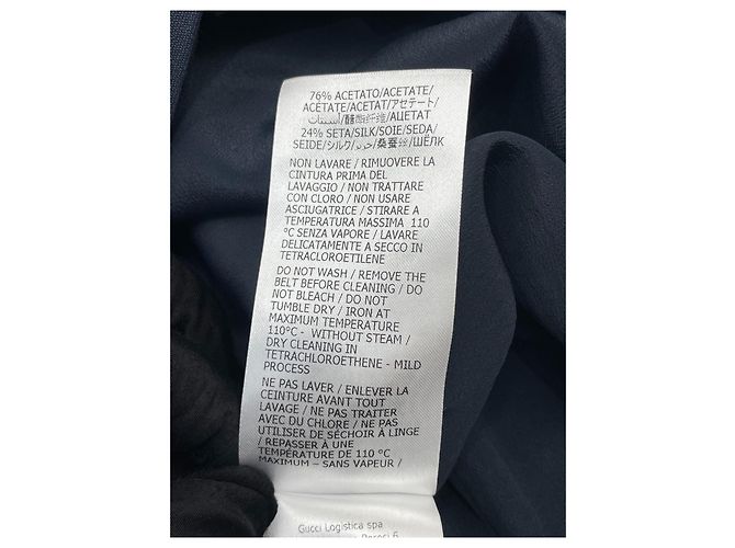 Vestido Gucci Navy de Viscosa Multicolor - vista 6