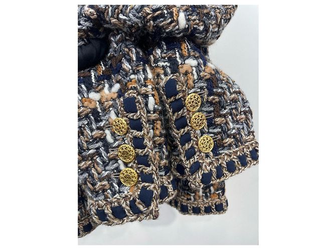 Chanel Paris-Rome Tweed Jacke Größe 34 Mehrfarben - Ansicht 8