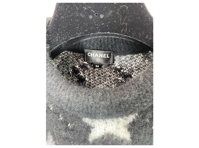 Chanel Color-Block Kaschmir Pullover mit Sternmotiv Mehrfarben - Ansicht 3