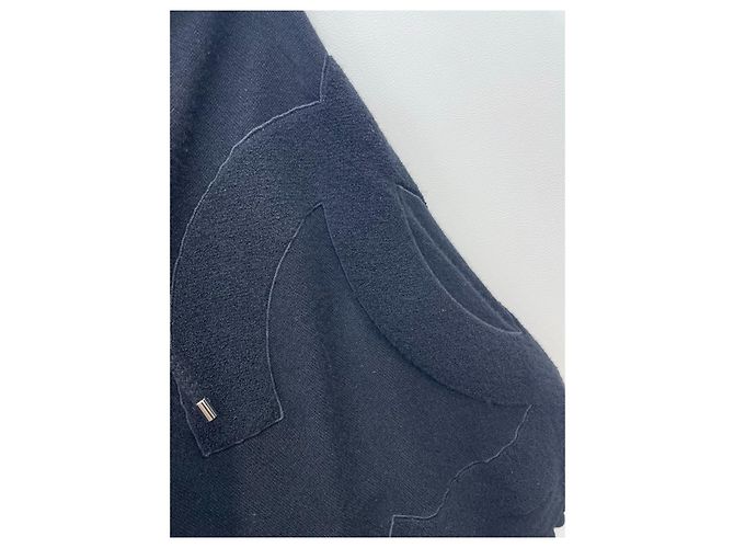 Chanel Kapuzenpullover aus Baumwolle Schwarz Großes Logo Mehrfarben - Ansicht 3