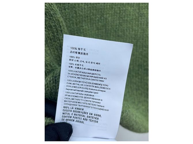 Miu Miu Strickweste aus Wolle mit Perlen und Strass Mehrfarben - Ansicht 9