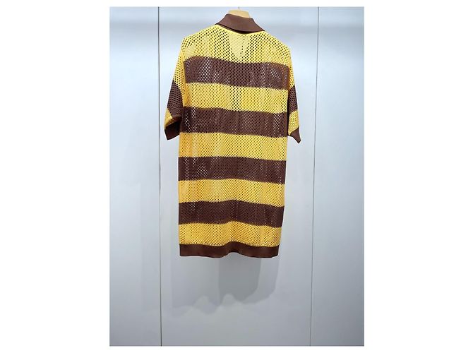 Polo de punto mesh en seda Miu Miu Multicolor - vista 2