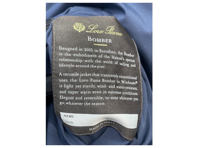 Chaqueta Loro Piana Navy de Cachemira Reversible Multicolor - vista 9