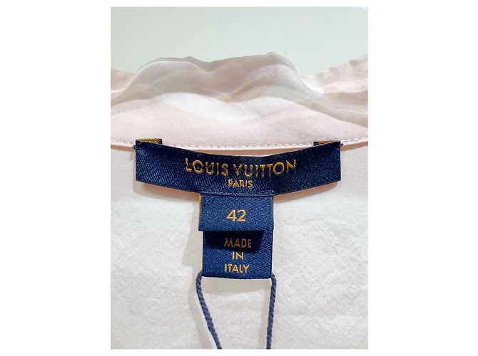Top Louis Vuitton de Seda Rosa com Estampa Monogram Multicor - vista 2