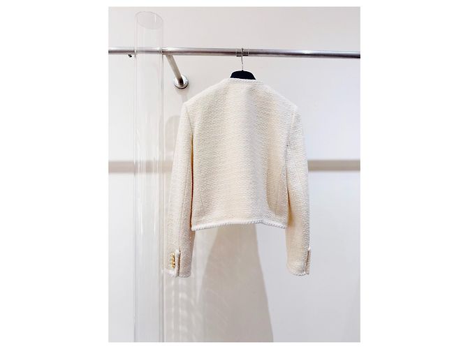 Céline Tweed Jacket White Size 38 Multiple colors - view 6