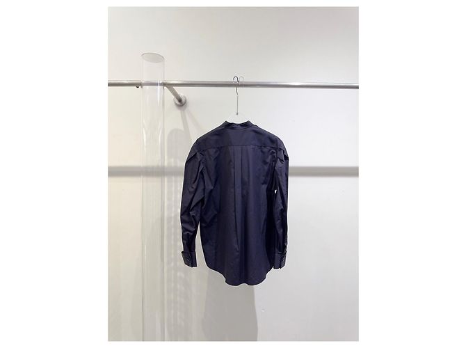 Autre Marque Top Dior Navy de algodón con volantes Multicolor - vista 3