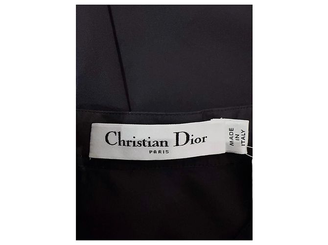 Autre Marque Top Dior Navy de algodón con volantes Multicolor - vista 4