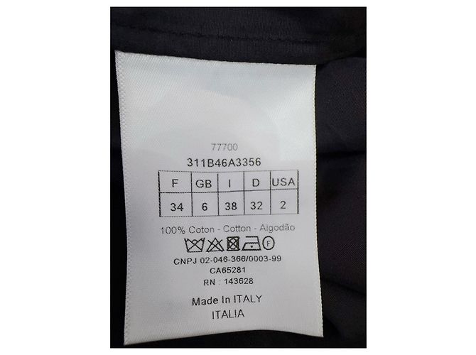 Autre Marque Top Dior Navy de algodón con volantes Multicolor - vista 5