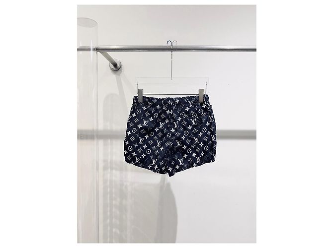 Pantaloncini Louis Vuitton Monogram Print Poliammide Multicolore - vista 3