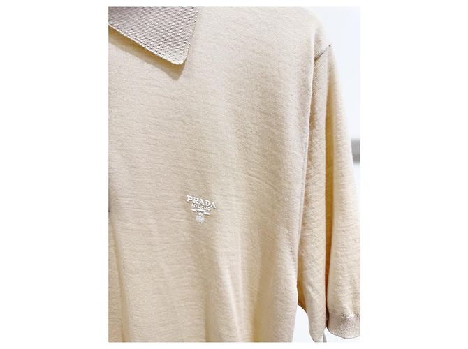 Prada Cotton Polo Shirt Beige Multiple colors - view 2