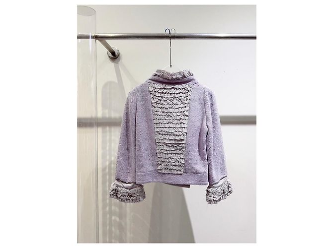 Chanel Tweed Jacke Versailles Runway Florale Details Mehrfarben - Ansicht 3