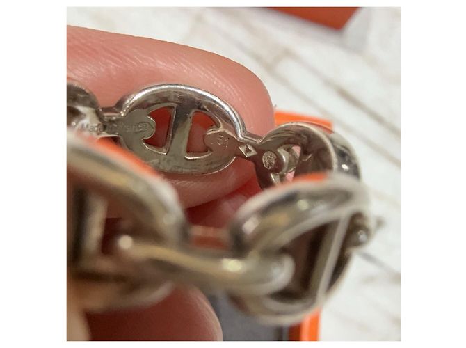 Anillo Hermès Plata Metal Talla 51 Multicolor - vista 7