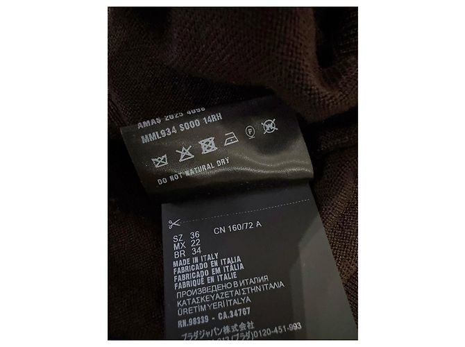 Jersey Miu Miu Marrón de Lana Estilo Polo Multicolor - vista 6