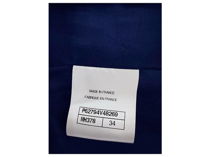Chaleco Chanel de Tweed Azul Talla 34 Multicolor - vista 6