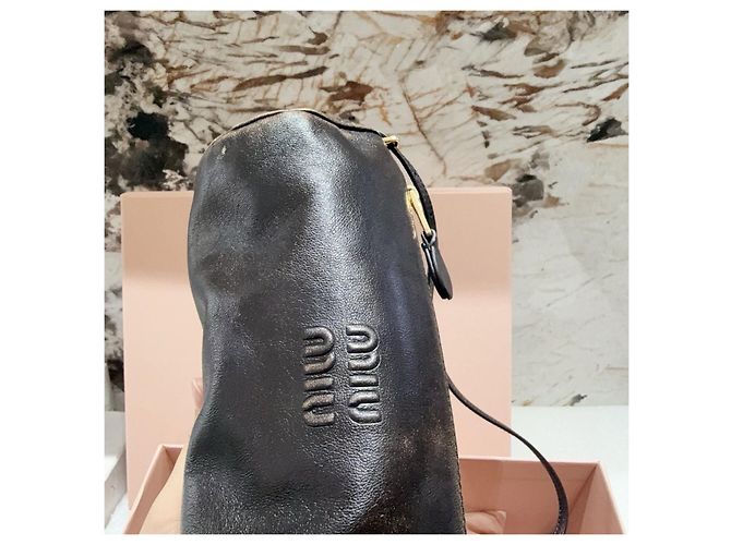 Borsa a mano cilindrica Miu Miu in pelle nera Multicolore - vista 5