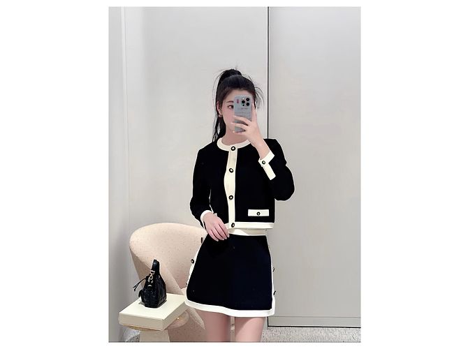 Autre Marque Falda Dior Lucky Star de Tweed Multicolor - vista 6