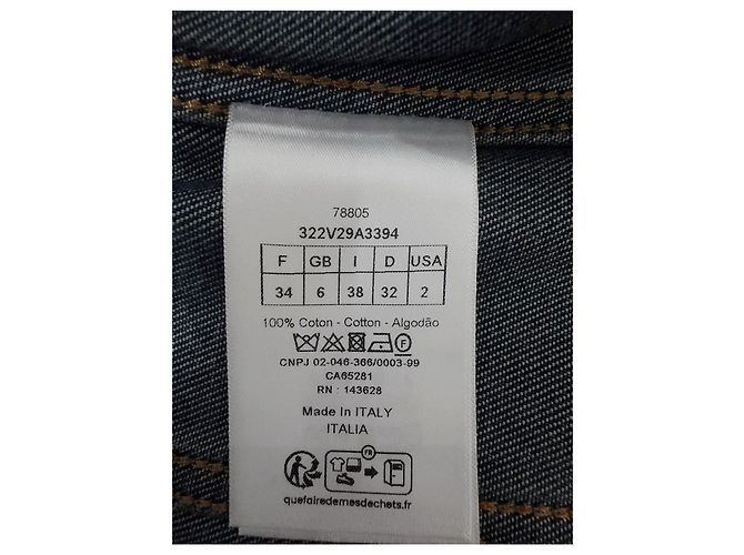 Autre Marque Dior Denim Jacket Blue Bee Embroidery Size 34 Multiple colors - view 6