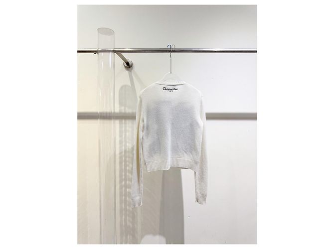 Autre Marque Dior Kaschmir Strickware Schmetterling Blumenmuster Mehrfarben - Ansicht 5