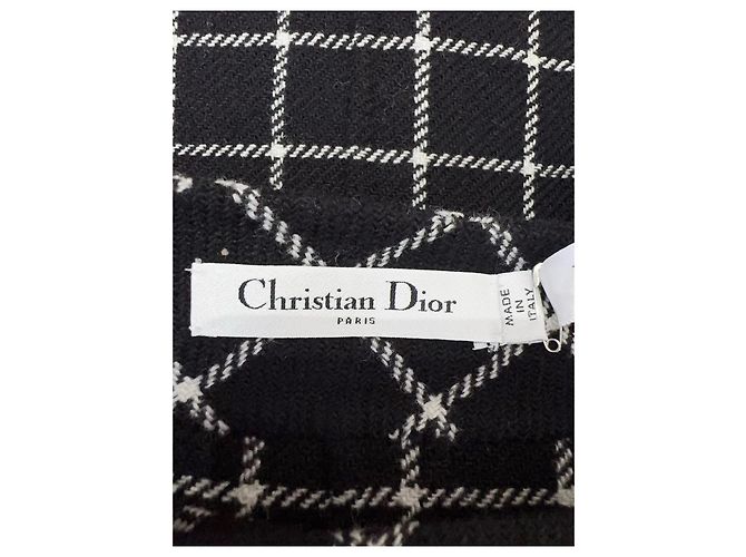 Autre Marque Dior Tweed Rock mit goldenen Perlen Größe 36 Mehrfarben - Ansicht 4