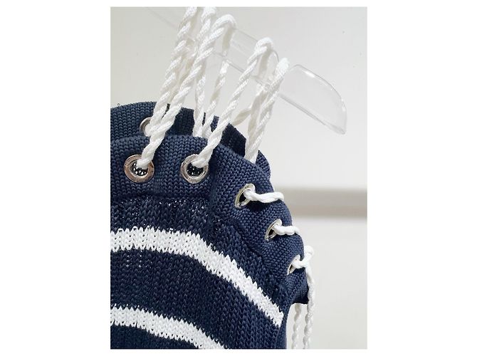 Autre Marque Top Dior in maglia a righe in cotone con lacci Multicolore - vista 3