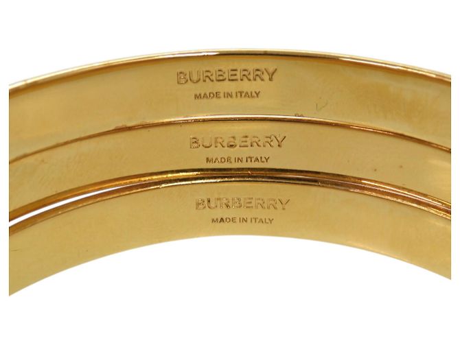 Set di bracciali Burberry in metallo oro, azzurro e bianco D'oro Blu chiaro - vista 9