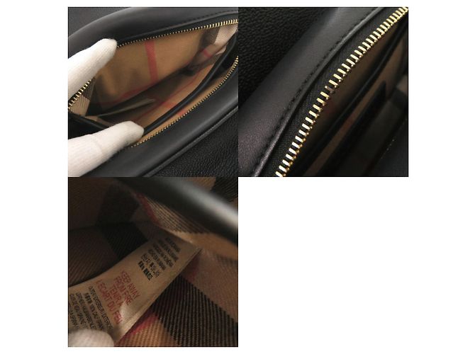 Borsa a tracolla Burberry in pelle nera Nero - vista 8