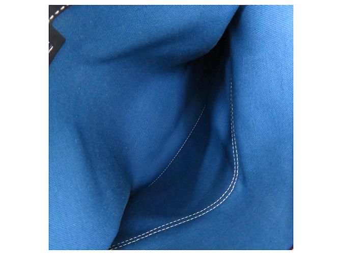 Borsa a tracolla Burberry 2-Way in tela e pelle Nero Blu - vista 5