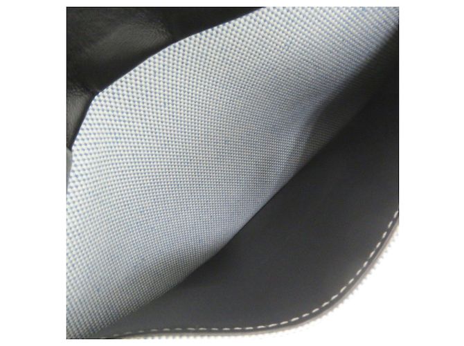 Borsa a tracolla Burberry 2-Way in tela e pelle Nero Blu - vista 6
