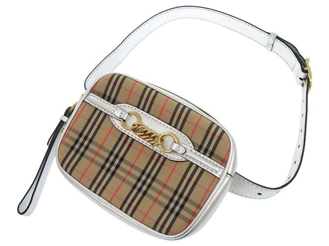 Borsello da vita Burberry 1983 Check Beige - vista 5