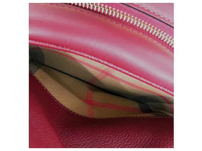 Borsa a tracolla Burberry in pelle Bordeaux Bordò - vista 7