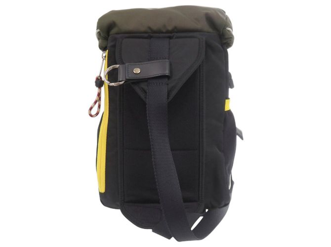 Zaino Burberry LEO da uomo Nero Cachi Giallo - vista 3